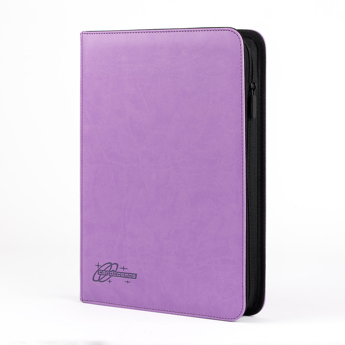 cardcosmos - 9 Pocket Zip Premium Leather Binder - Lila