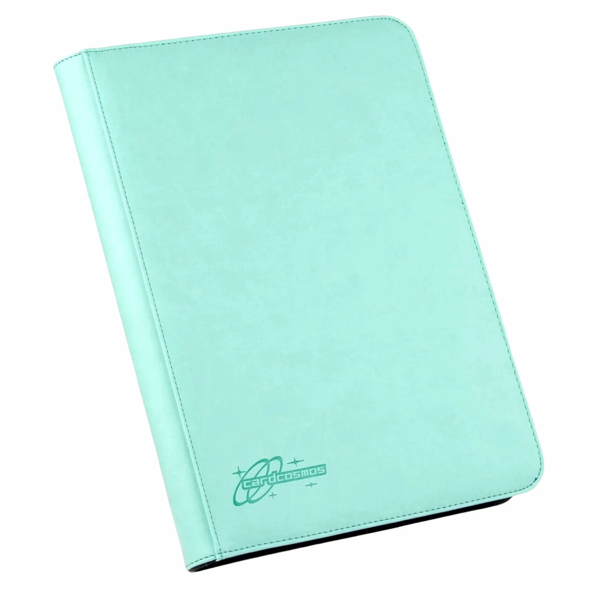 cardcosmos - 9 Pocket Zip Premium Leather Binder - Mintgrün