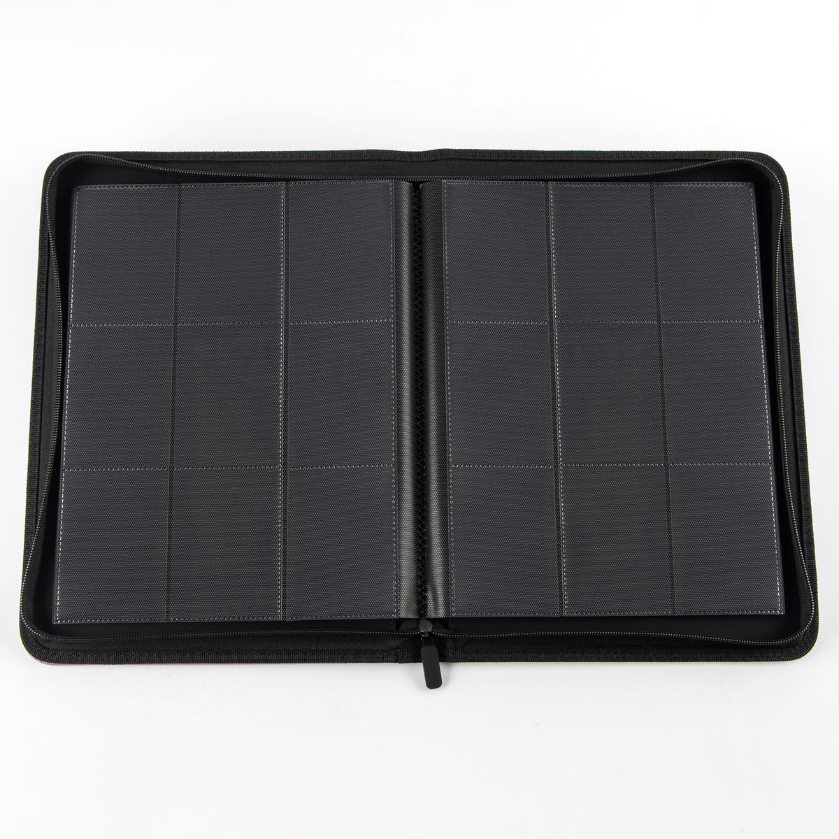 cardcosmos - 9 Pocket Zip Premium Leather Binder - Weiß