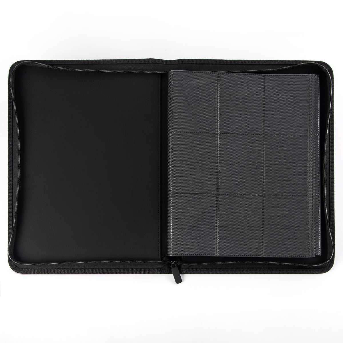 cardcosmos - 9 Pocket Zip Premium Leather Binder - Weiß