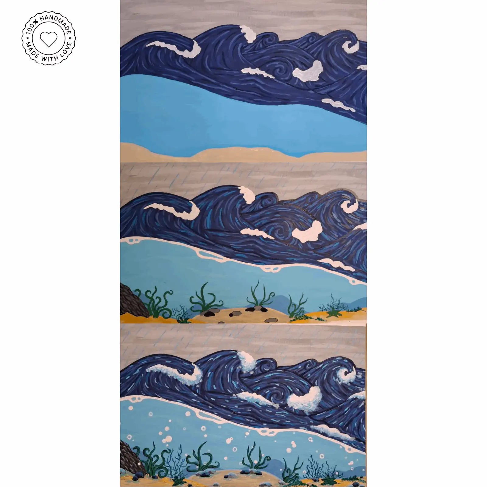 cardcosmos - Artwork 9 Pocket Zip Binder - Rough Seas