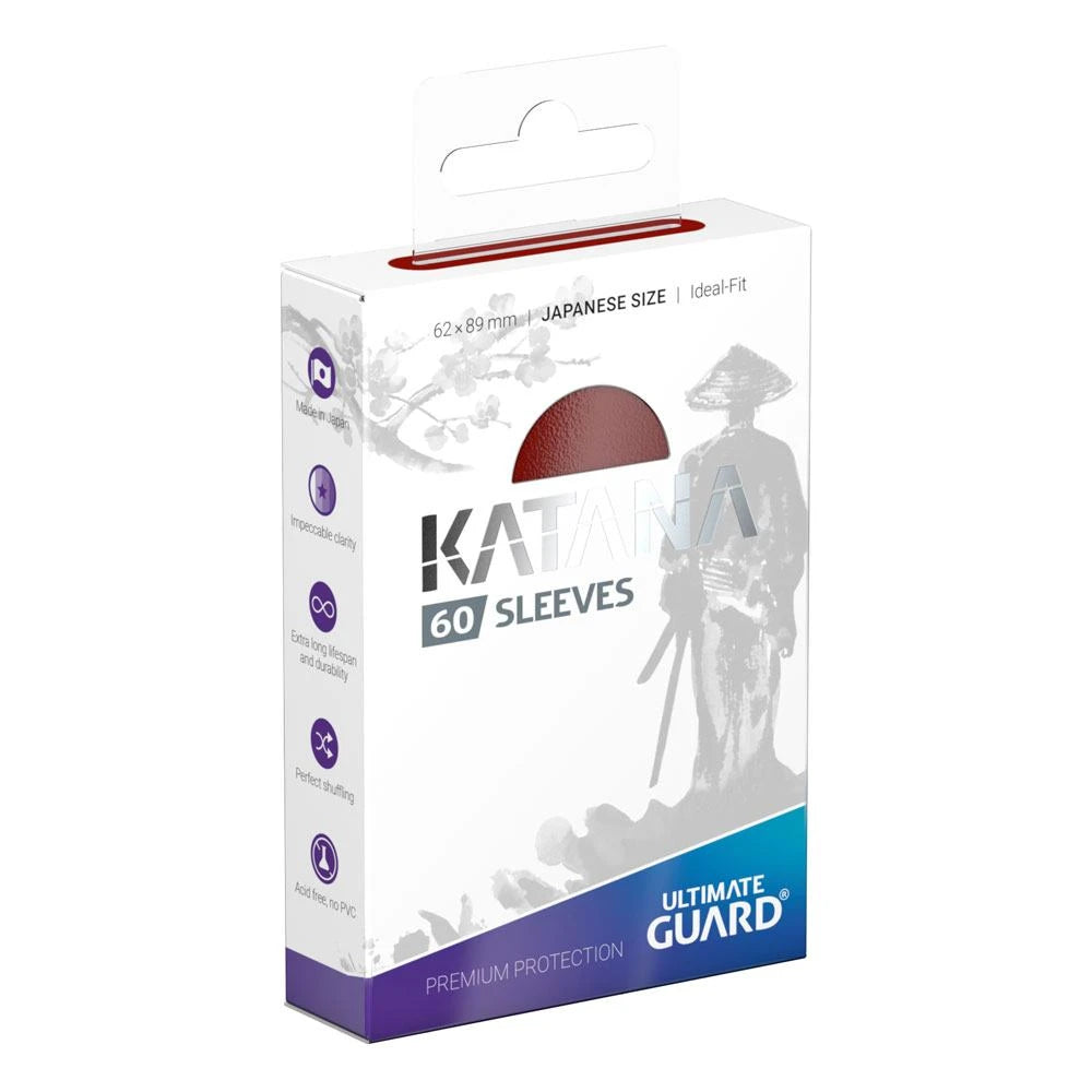 Ultimate Guard Katana Protège cartes Format japonais Rouge – 60 pièces